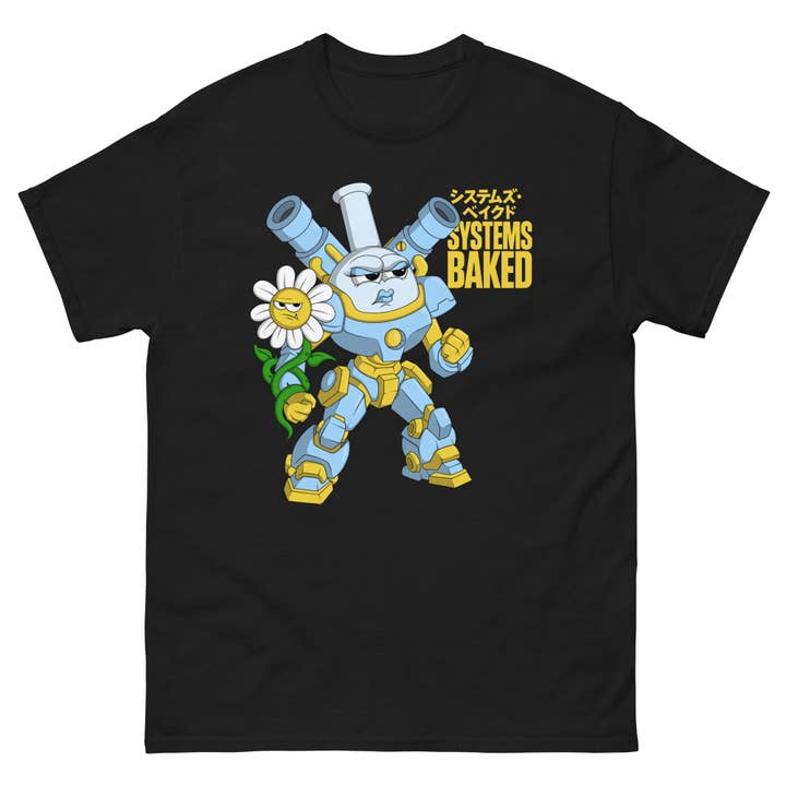 Mechabong Systems Baked T Shirt for wholesale by Petty Snacks