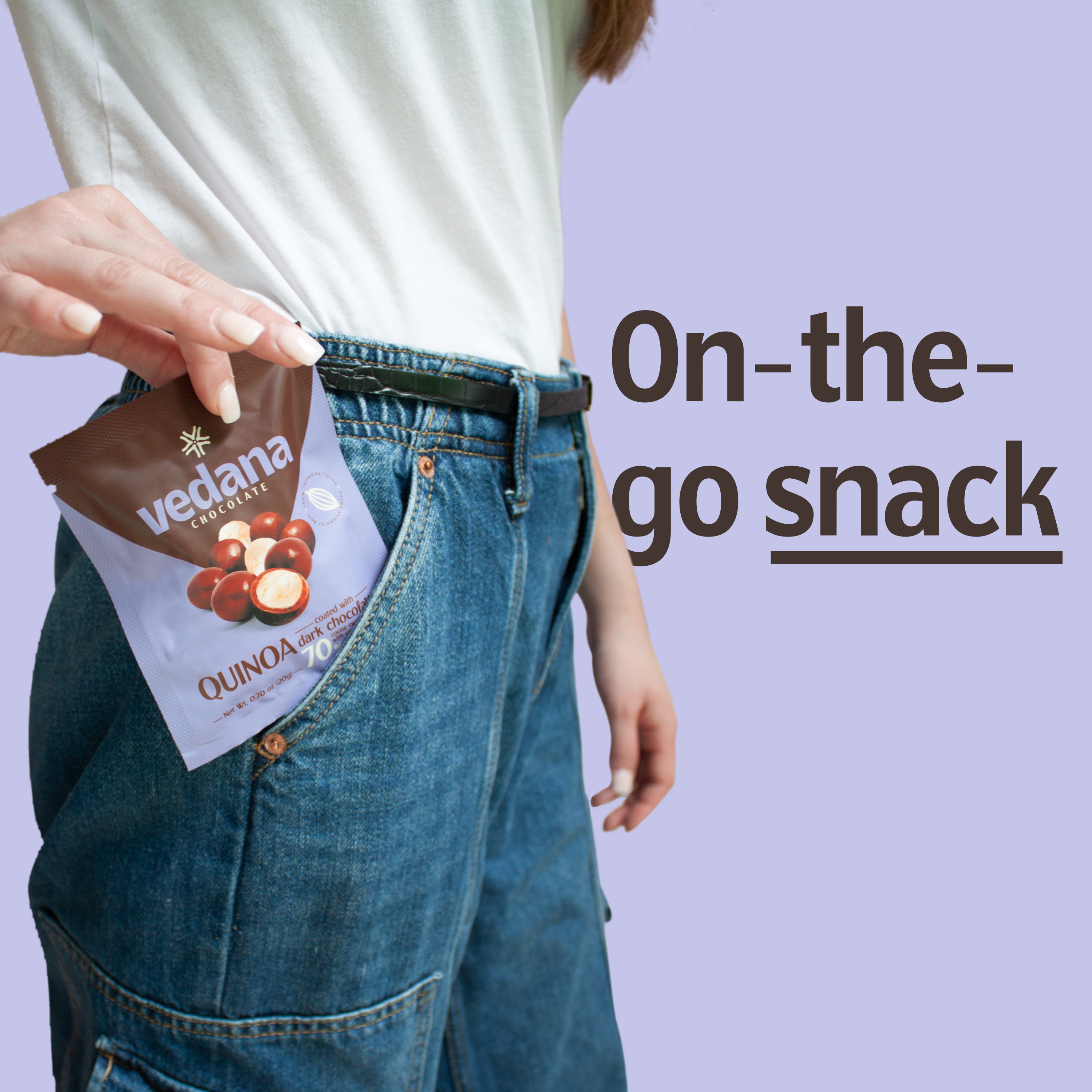 Vedana Chocolate - Wholesale Chocolate Covered Sweets - Puffed Quinoa coated in Dark Chocolate4