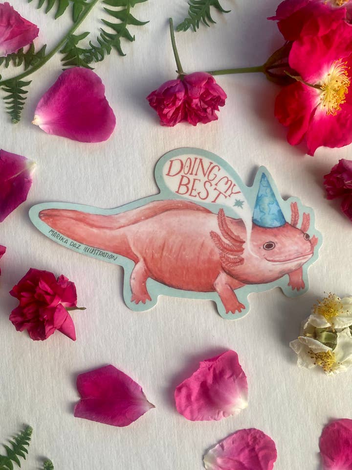 Mijn beste sticker doen voor wholesale door Marika Paz Illustration