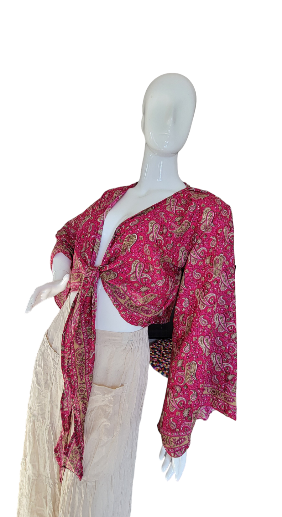 Evergreen Guardian Imports – wholesale Blouse – Women’s – TSTT-66 Long Sleeves Front Tie Top16