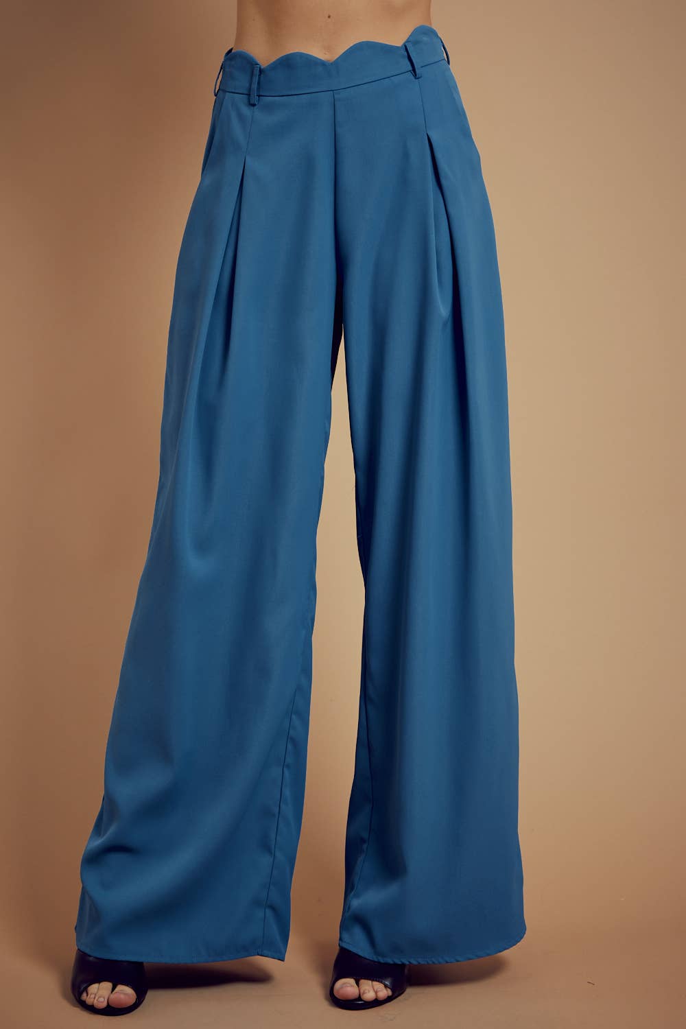 BNS - Vente Pantalon – femme - Pantalon long uni à jambes larges avec poches6