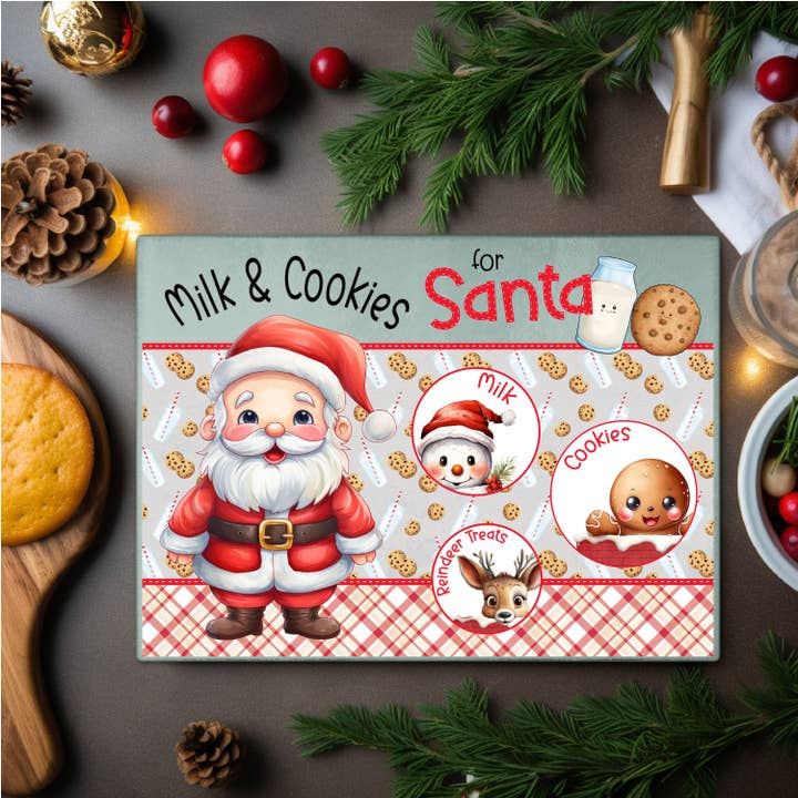 Julemandens mælk og kagebakke til juleaften for engroshandel hos Stencil Art Canada