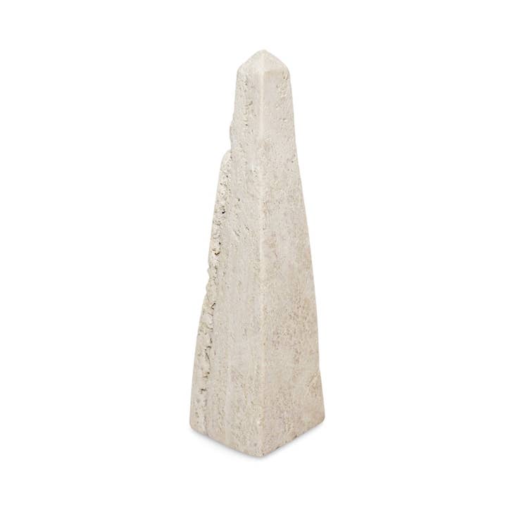 Travertine Obelisk Sm. for wholesale by BIDKhome
