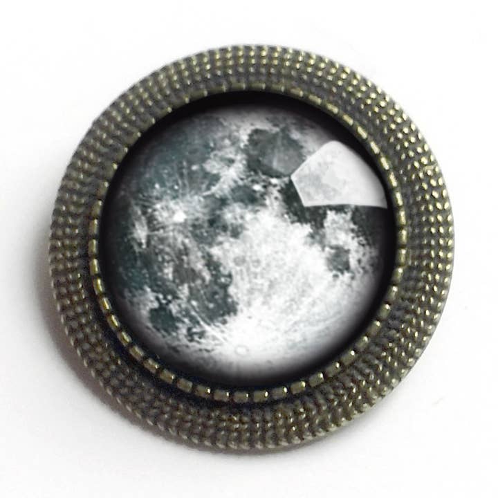 Full Moon Brooch for wholesale by The Divine Iguana