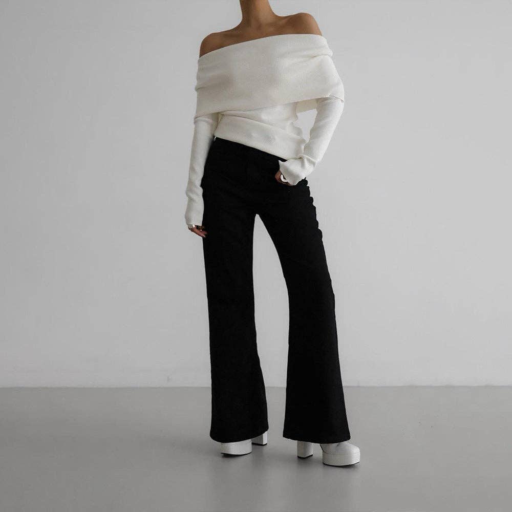 Marayn - Wholesale Knit Sweater - Women's - Chic OffShoulder Knit Sweater for FallWinter 202521