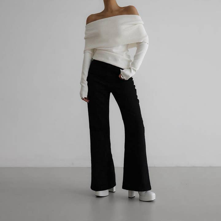 Marayn - Wholesale Knit Sweater - Women's - Chic OffShoulder Knit Sweater for FallWinter 202521
