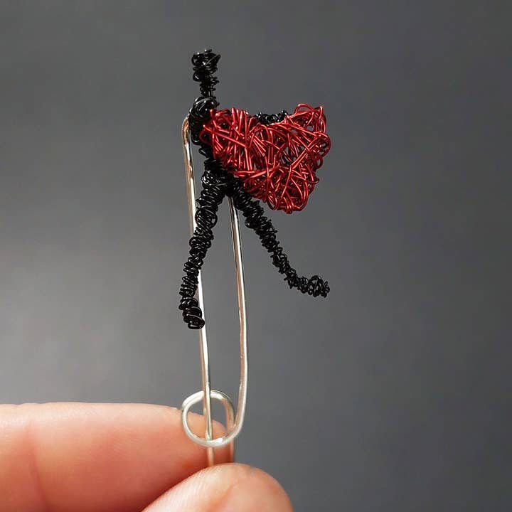 Valentine Brooch for wholesale by Haritopoulou