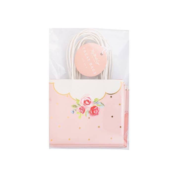 My Mind’s Eye - Wholesale Party Favor Bag/Box - PLTEA06 - Tea Party Polka Dot Treat Bags1