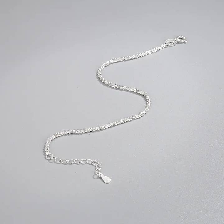 Sweet Cherry Sky – wholesale Länkar och kedjearmband – Sterling Silver Mousserande Silver Armband Kedja