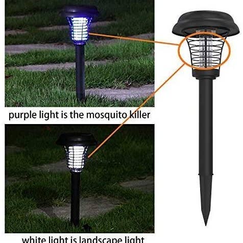 Infinite Basics - Wholesale Outdoor/Lawn Light - Solar LED Garden Light with Built-In Bug Zapper9