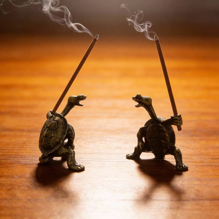 Kiyo Home - Wholesale Incense Holder - Brass Turtle Incense Holder | Incense Holder | Ocean Decor18