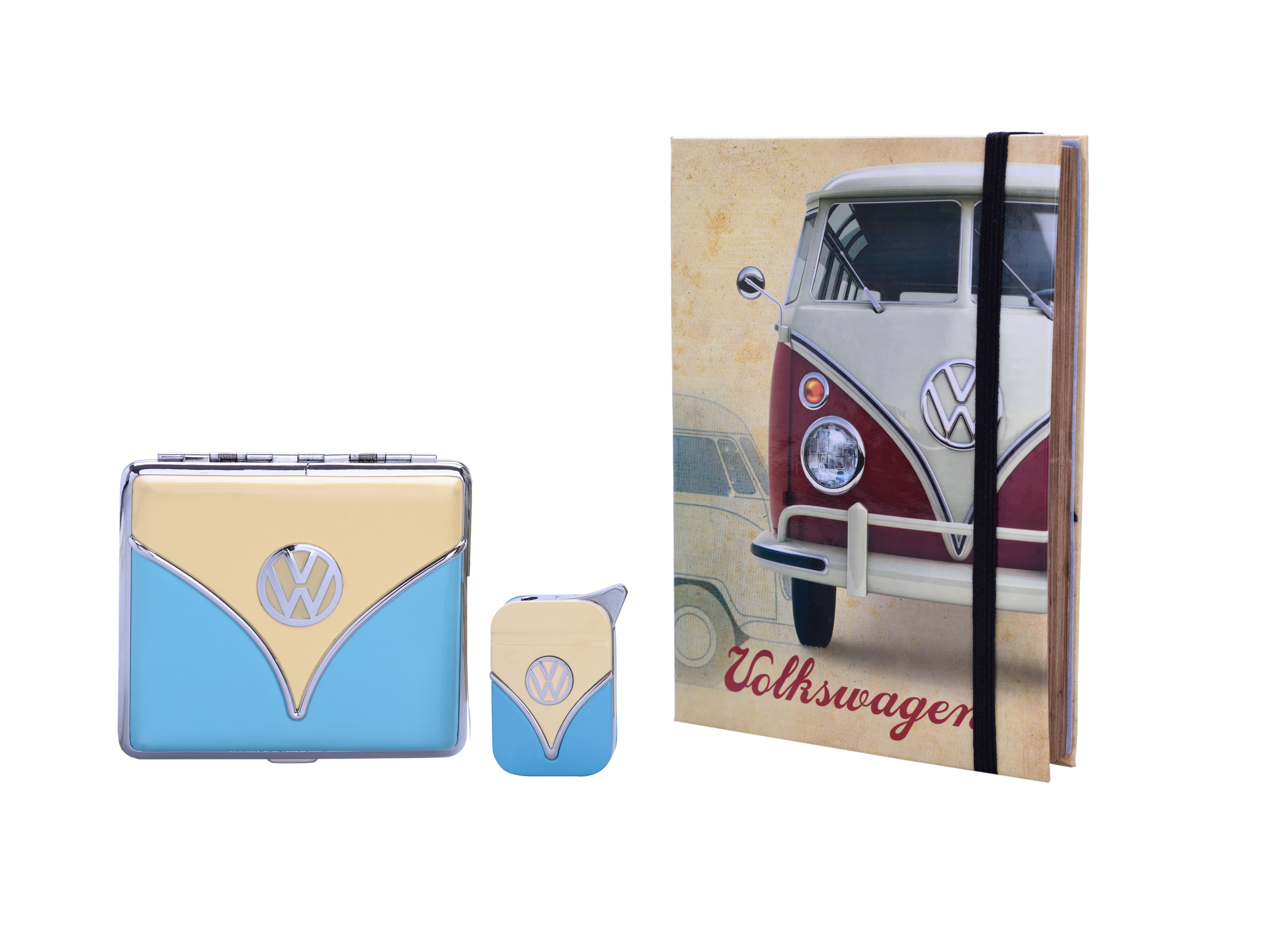 Champ by Polyflame – Großhandel Humidor/Zigarrenzubehör – VOLKSWAGEN Feuerzeug-Set + Zigarettenetui0