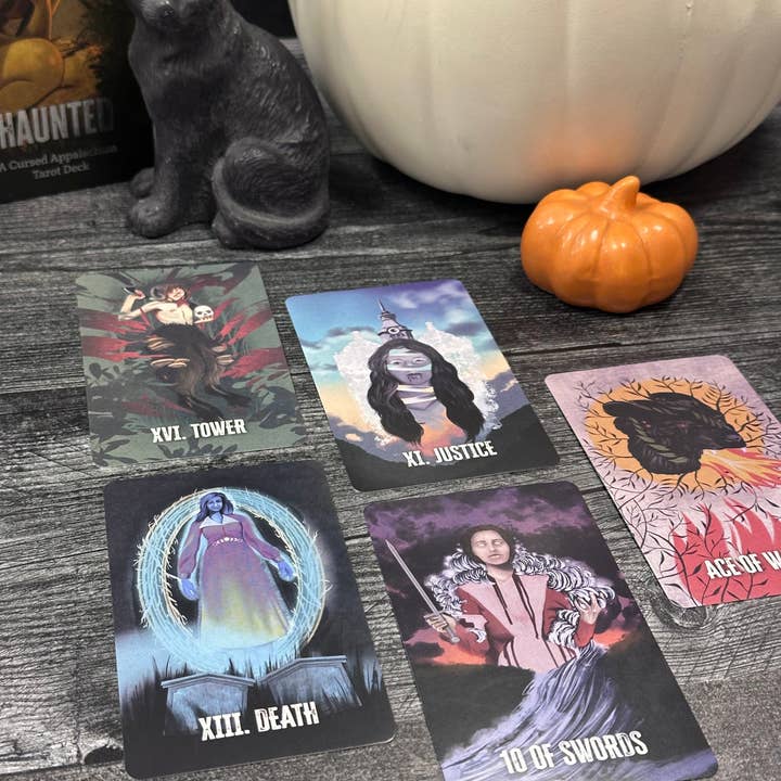 Killerpancake Illustration - Wholesale Tarot/Oracle Card - HAUNTED: A Cursed Appalachian Tarot Deck1
