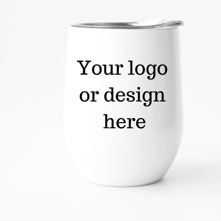 Custom Wine Tumbler, Branded Tumbler, Your Design or Logo for wholesale by Fbombs & Booze