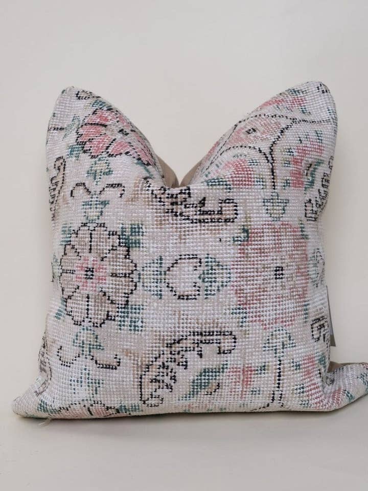 Asel Turkish Vintage Rug Pillow for wholesale by Twenty Third by Deanne