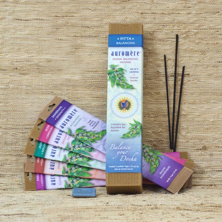 Dosha Balancing Incense Set (Pitta) for wholesale by Auromere Ayurvedic Imports