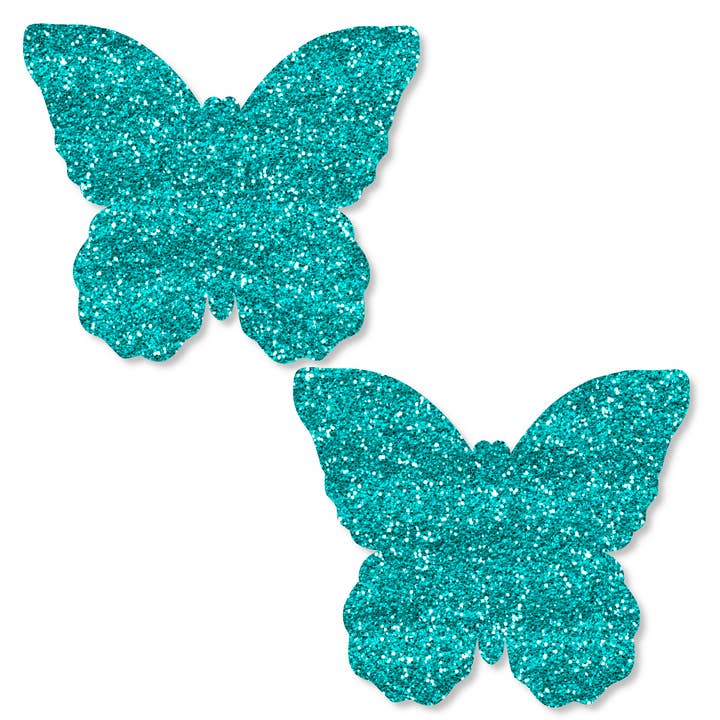 Niptees – Cobre-mamilos - Mulher por atacado – Pastéis Sparkly Butterfly Mipple Cover8