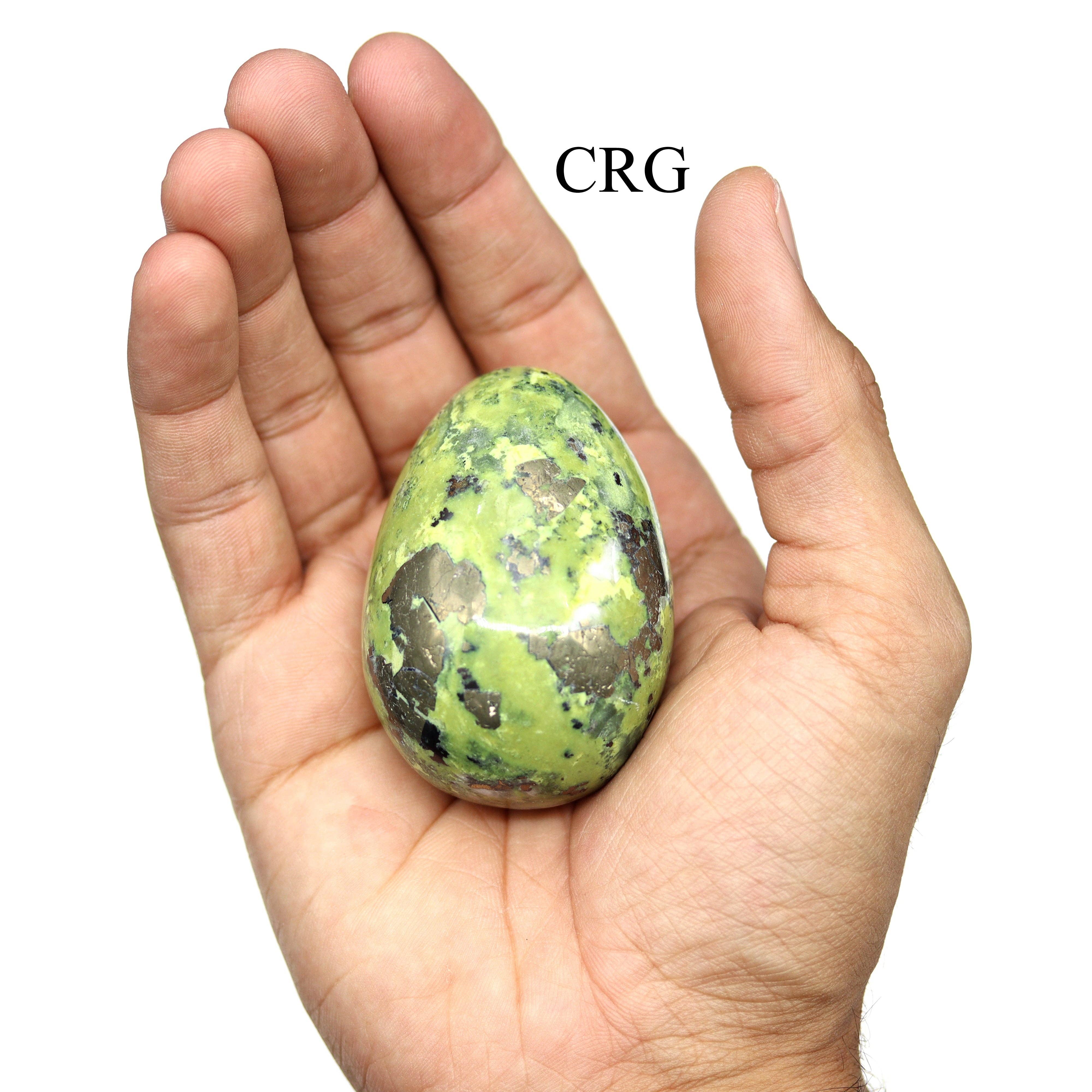 Crystal River Gems LLC - Wholesale Spiritual Stone/Crystal - QTY 1 - Peru Serpentine Egg / 45-55mm2