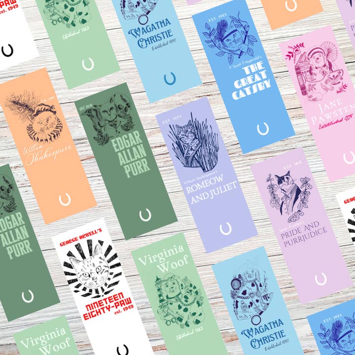 GiftSmith - Wholesale Bookmark - Literary Pun Cat and Dog Bookmarks - Set of 91