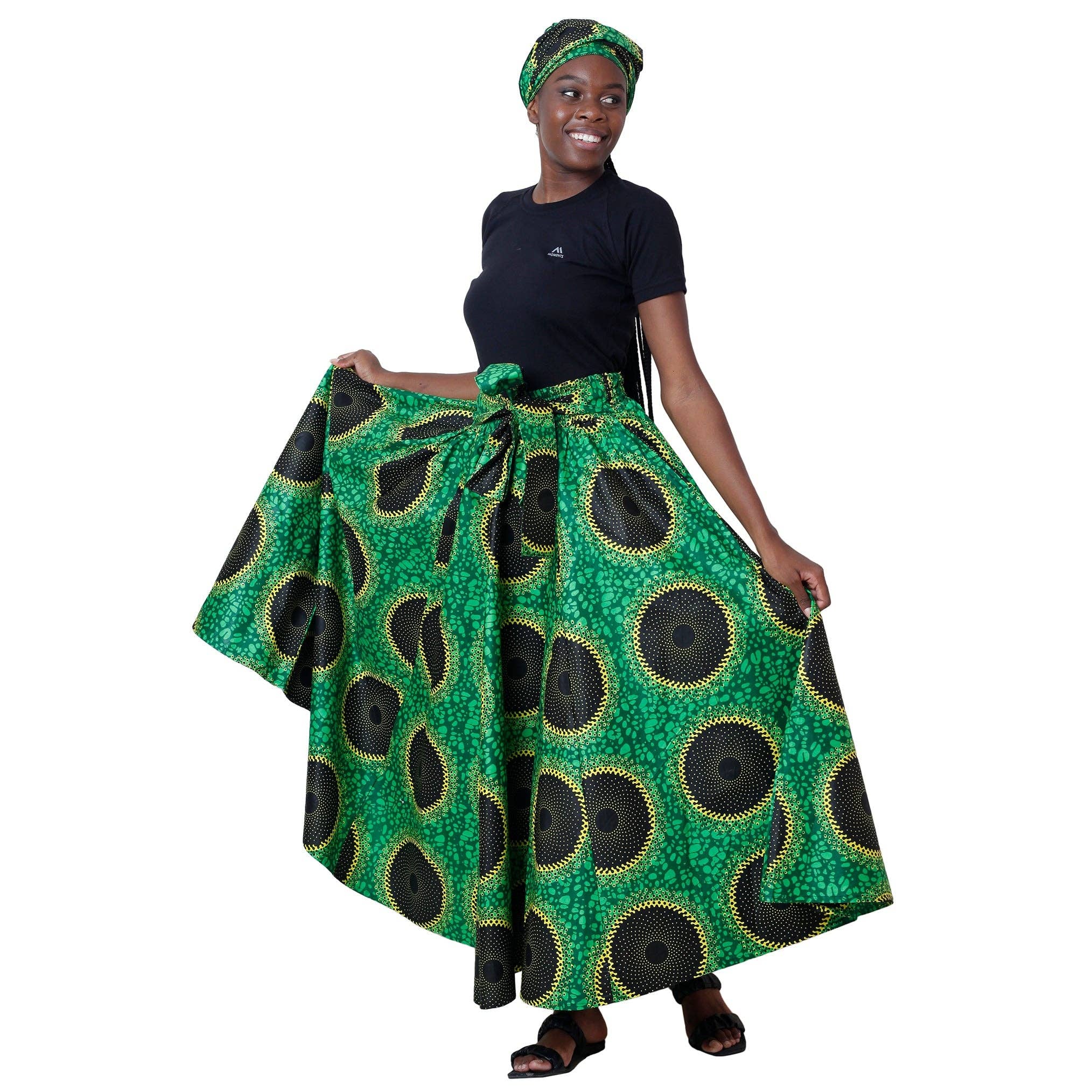African Stars - Wholesale Skirt - Women's - Women's African Printed Long Maxi Skirt -- FI-3232