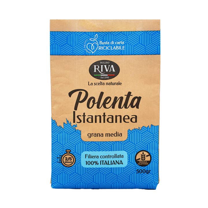 INSTANT POLENTA 100% RECYCLABLE 500G for wholesale by Molino Riva