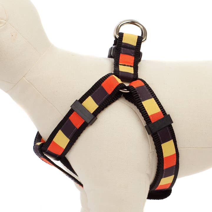 Halloween Dog Harness - Candy Corn Block for wholesale by Paw Paws USA