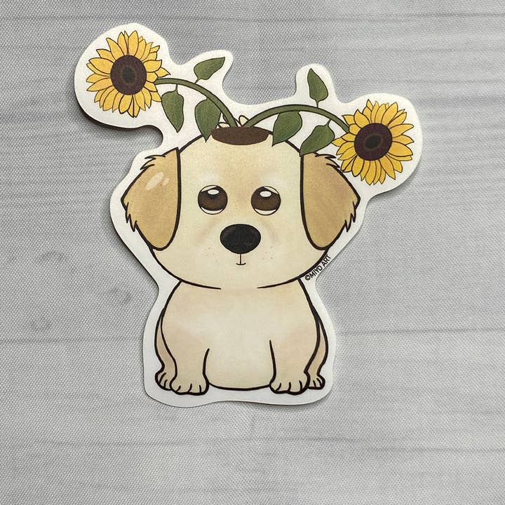 Miyo Art Design - Wholesale Sticker - Dogs of Spring Vinyl Sticker Set of 57