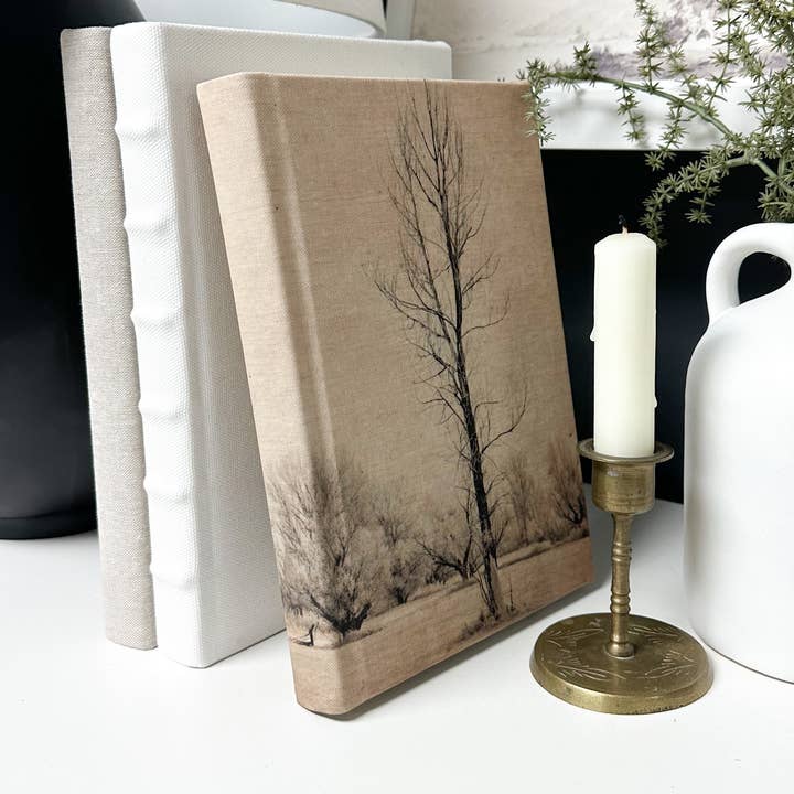 Fabric Wrapped Decorative Book with Motif Design-Shelf Decor for wholesale by The House of Elements
