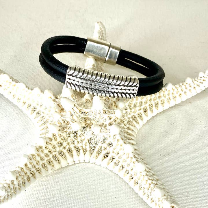 Band loopvlak armband voor wholesale door Jackie Gallagher Designs - Handmade Coastal Jewelry