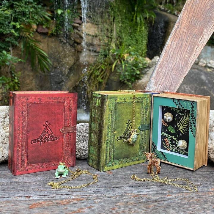 Camp Hollow Porcelain Animal Treasures - Wholesale Halskettinghanger - Frog Prince ketting4