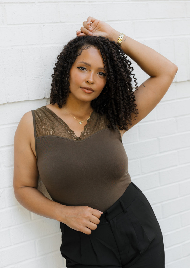 ELIETIAN - Vente Haut en maille – femme - Top réversible avec insert en dentelle48