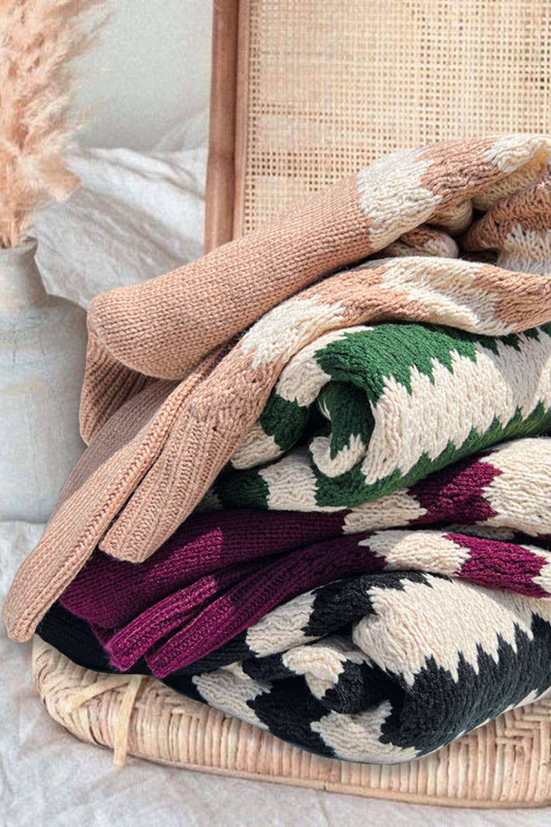 Vine & Love - Wholesale Knit Sweater - Women's - Ribbed Mock Neck Textured Striped Knitted Sweater VT7033224