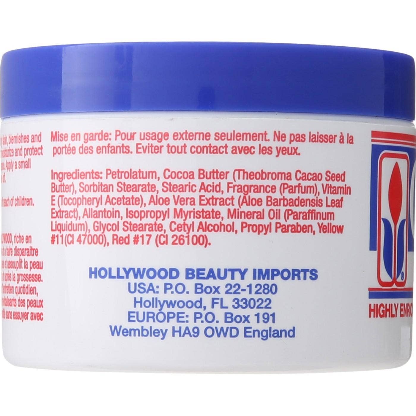 KT Supply - Wholesale Body Cream/Lotion - Hollywood Skin Creme, Cocoa Butter, 7.5 Oz.1