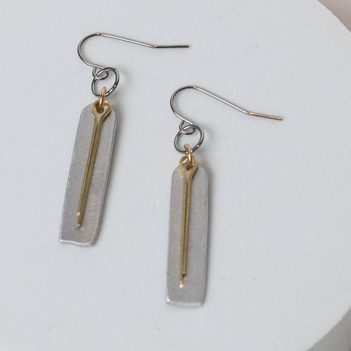 Archways Aluminum, Brass & Stainless Steel Earrings for wholesale by Mend on the Move
