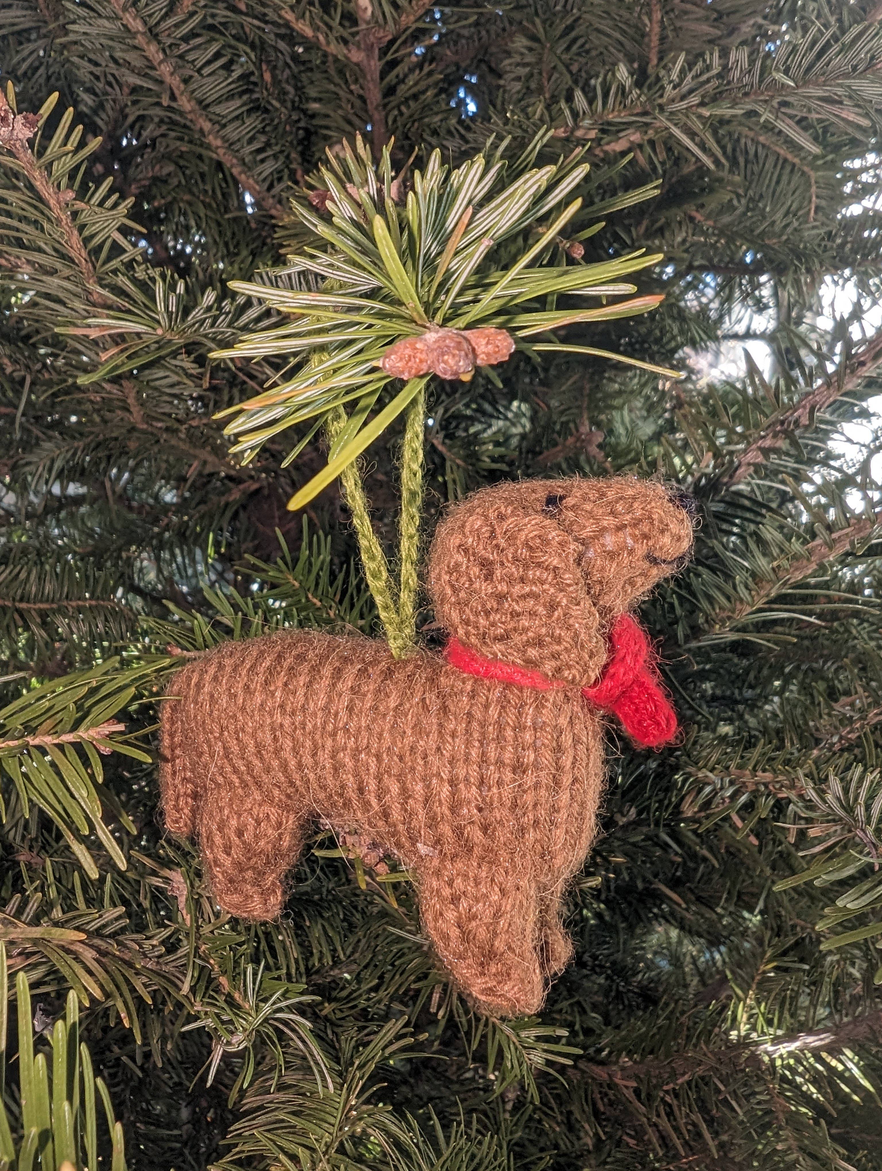 Arcadia Home - Vendita all'ingrosso Decorazione - Ornamento per Albero di Natale in Alpaca Fatto a Mano a Forma di Bassotto, Regalo per Cani3