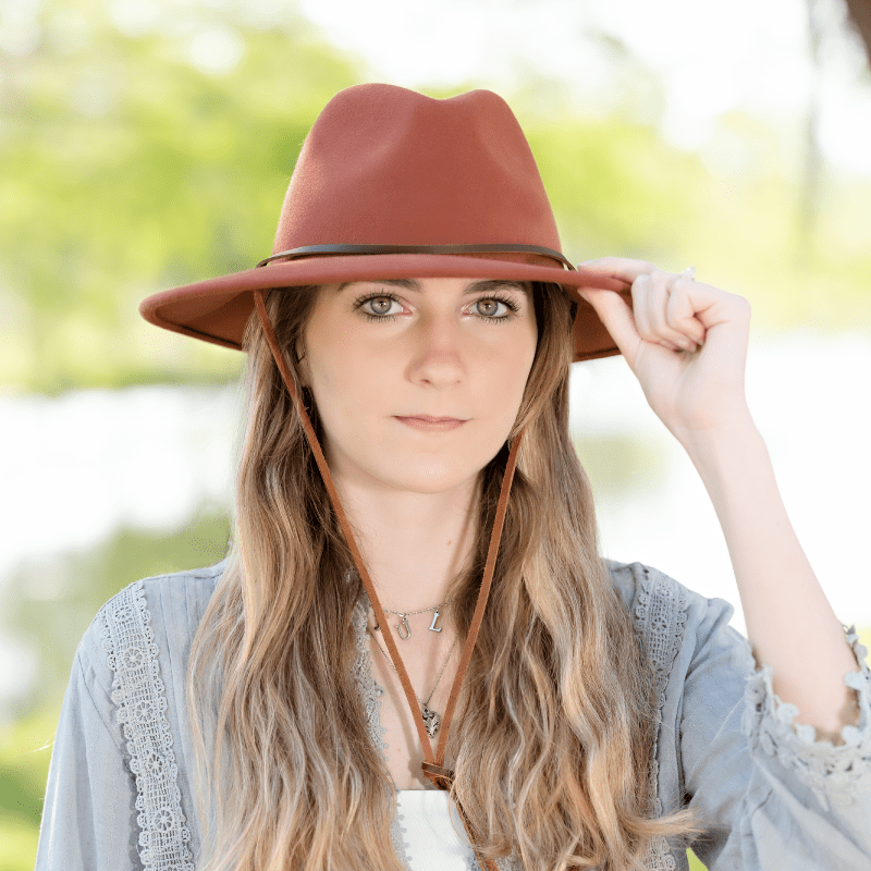 My Wine Hat – wholesale Fedora – Women’s – TUSCAN FEDORA - RUSSET3