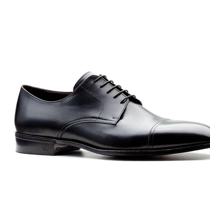 Derby George Plus in Nero for wholesale by Risch Shoes