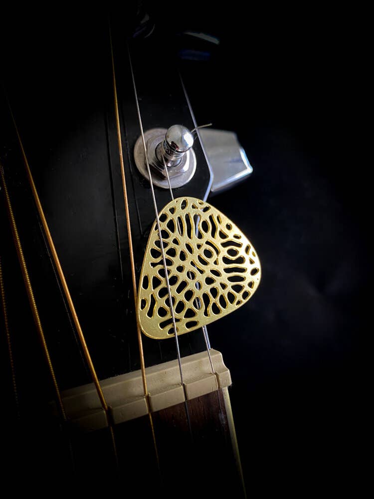 Aminimal - Wholesale Music Accessory - AMINIMAL GUITAR PICKS - 6pk - SERIES 1 Brass picks2