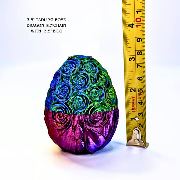 Dragon Fidgets - Vendita all'ingrosso Giocattolo fidget - Bambini - Portachiavi Tadling Rose Dragon da 3,5 pollici e giocattolo Egg Fidget da 3,5 pollici5
