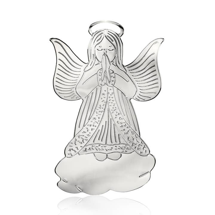 Silver Angel on Cloud Ornament for wholesale by Gloria Duchin