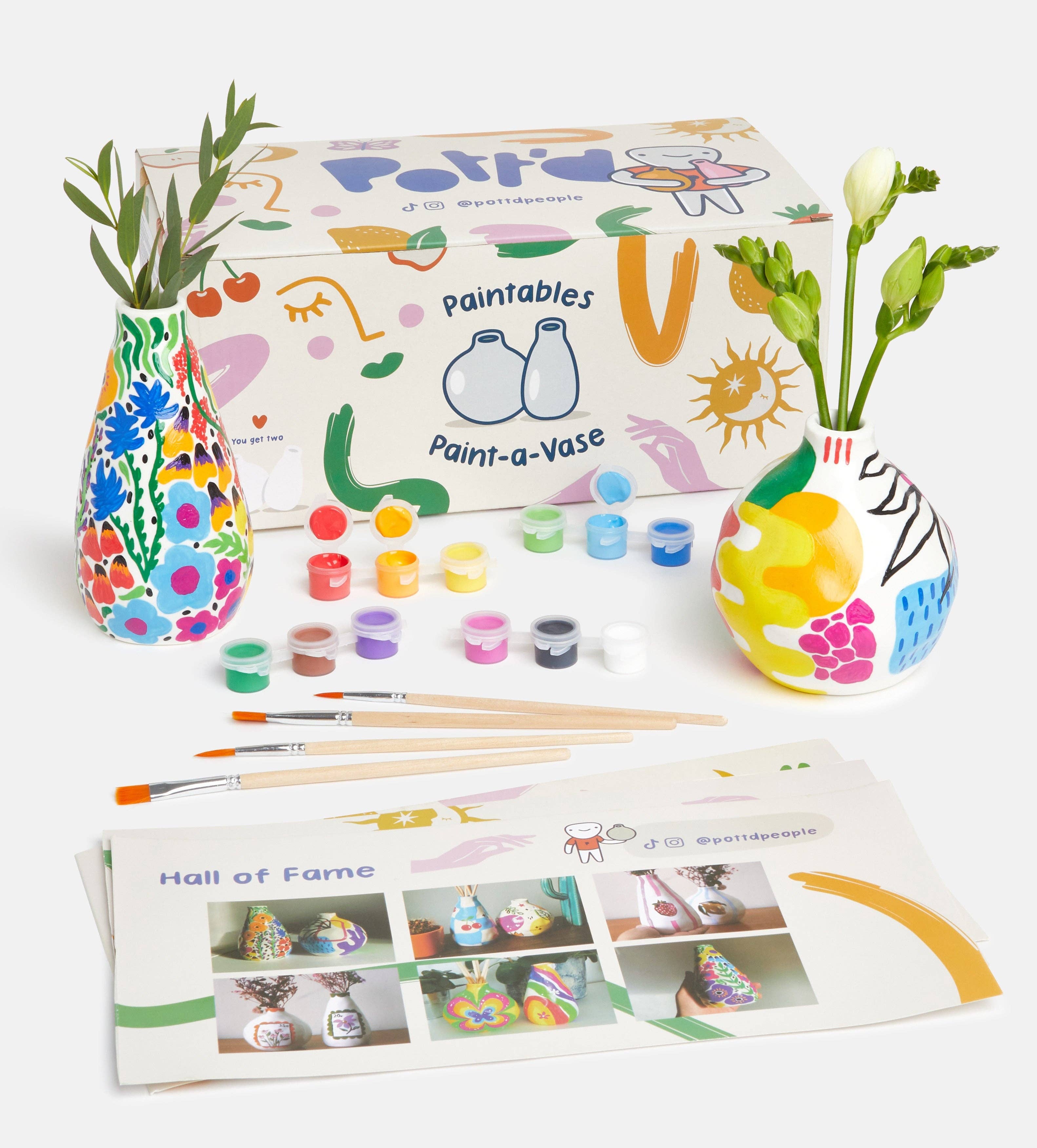 Pott'd – wholesale DIY-pysselkit – Pott’d Paint-a-Vase kit för egenmålade minimalistiska vaser0