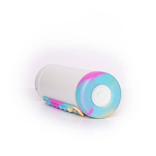 Elemental - Wholesale Water Bottle - Iconic Insulated Pop Fidget Strap Bottle 14oz - White Tie Dye2