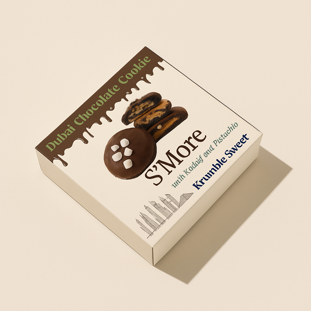 Krumble Sweet - Wholesale Cookie - Dubai Chocolate Cookie Sampler – 6 Assorted Pack 12