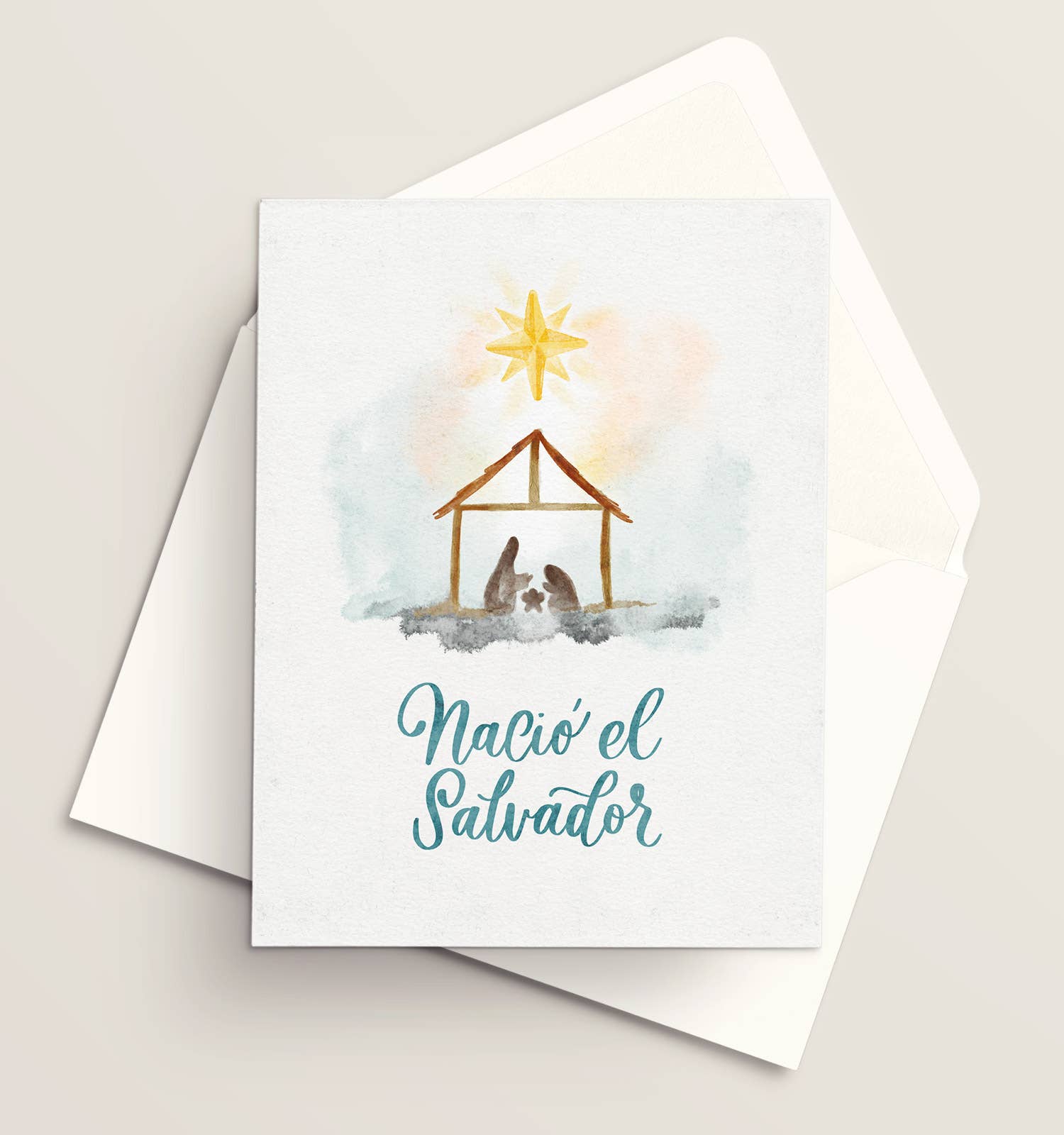 Vivi Furlong - Wholesale Christmas Card - Jesus in Manger Christmas greeting card | Christian greeting card | Hand-made greeting card | Holiday greeting card | Christmas cards | Christmas 2025 | Faith-based 1