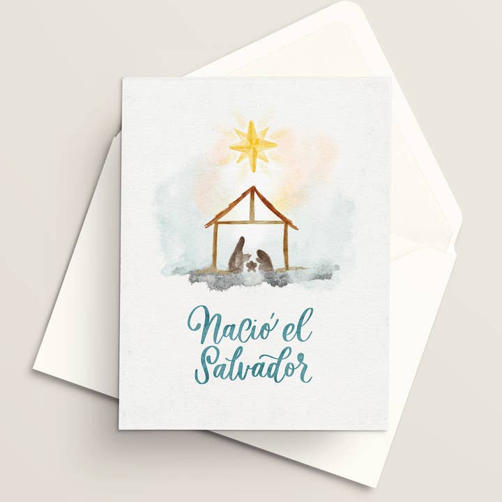 Vivi Furlong - Wholesale Christmas Card - Jesus in Manger Christmas greeting card | Christian greeting card | Hand-made greeting card | Holiday greeting card | Christmas cards | Christmas 2025 | Faith-based 1