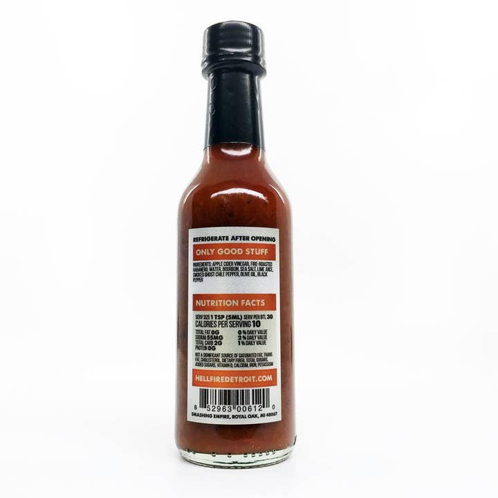 Hell Fire Detroit - Wholesale Hot Sauce - Bourbon Habanero Ghost Hot Sauce2