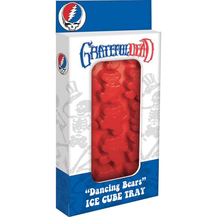 AQUARIUS, GAMAGO, ICUP, & ROCK SAWS by NMR Brands - Wholesale Ice Tray/Mold - Grateful Dead Dancing Bears Ice Cube Tray (Packaged)