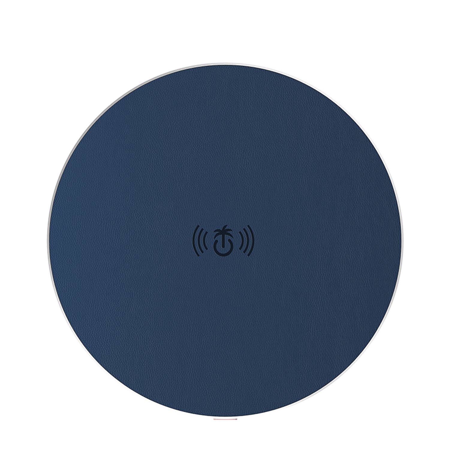 PhunkeeTree - Vendita all'ingrosso Base di ricarica - Navy - Tappetino di ricarica wireless in pelle (ricarica rapida 10W)2