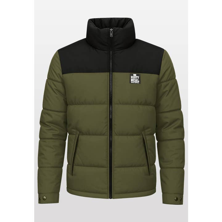 Färgblock Pufferjacka 18086 för wholesale av Rusty Neal