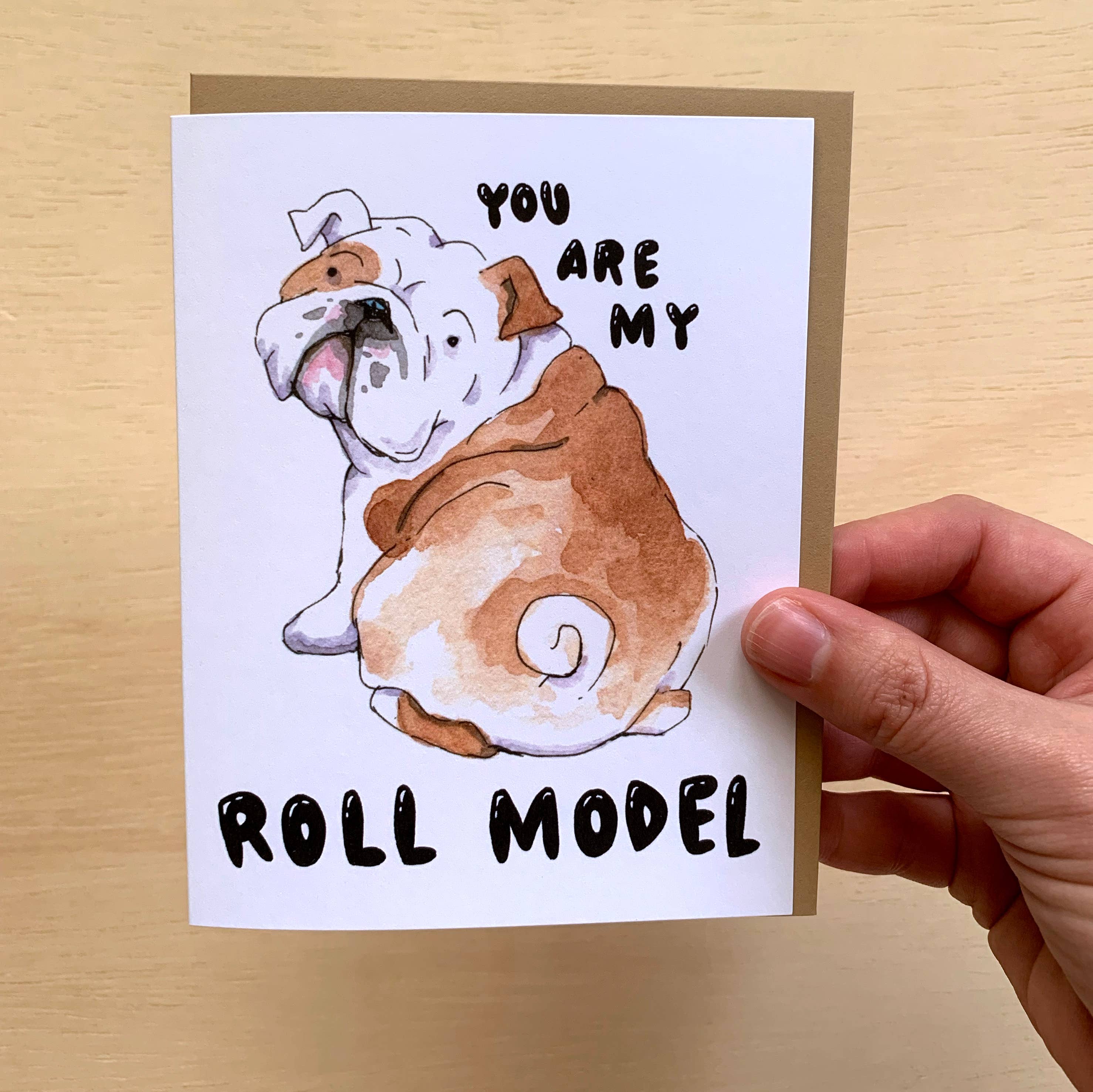 Paper Wilderness - Vente Cartes d'encouragement - Carte d'encouragement Roll Model Bulldog Role Model1